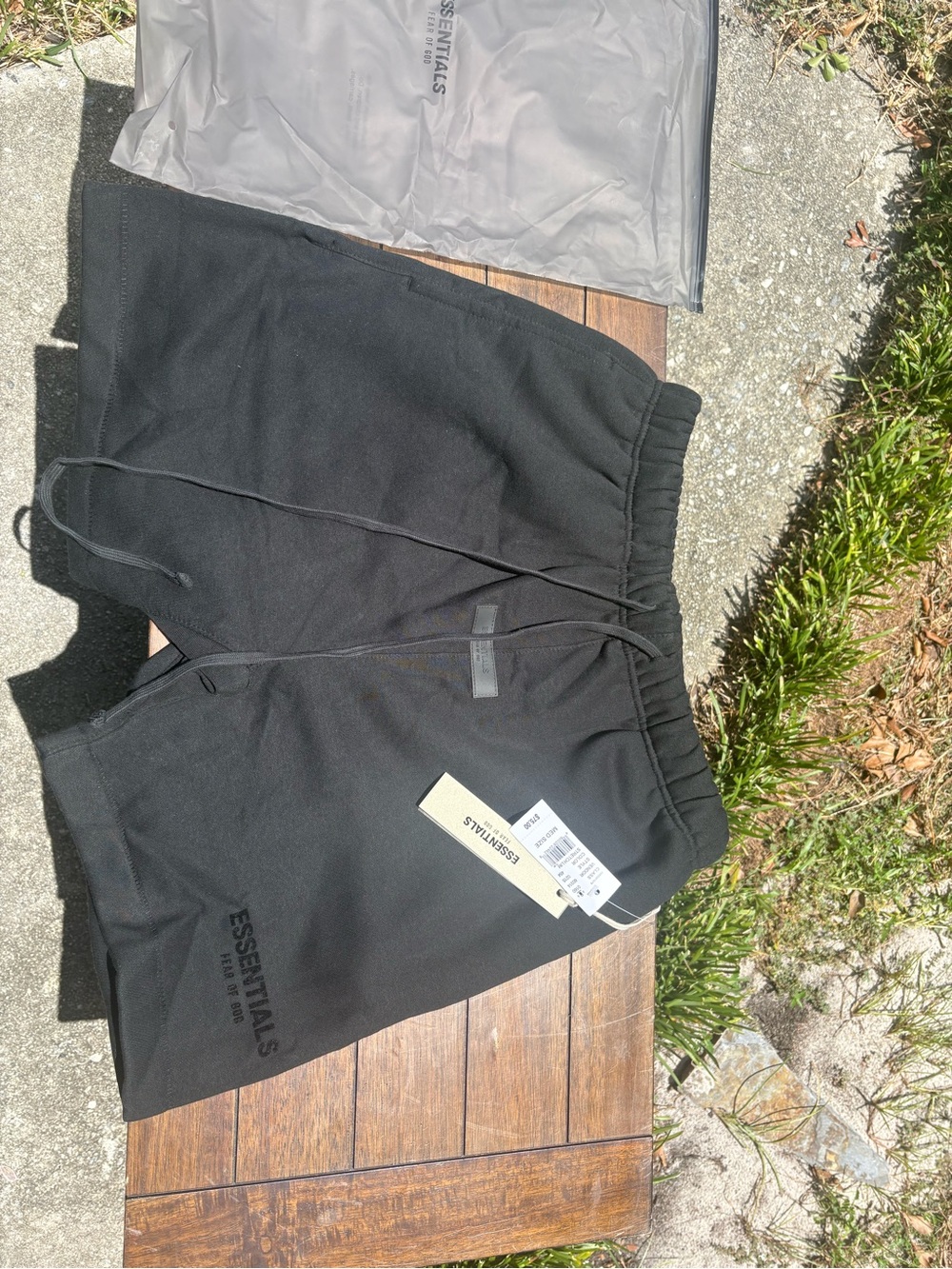 ESSENTIALS Men's Black Shorts
